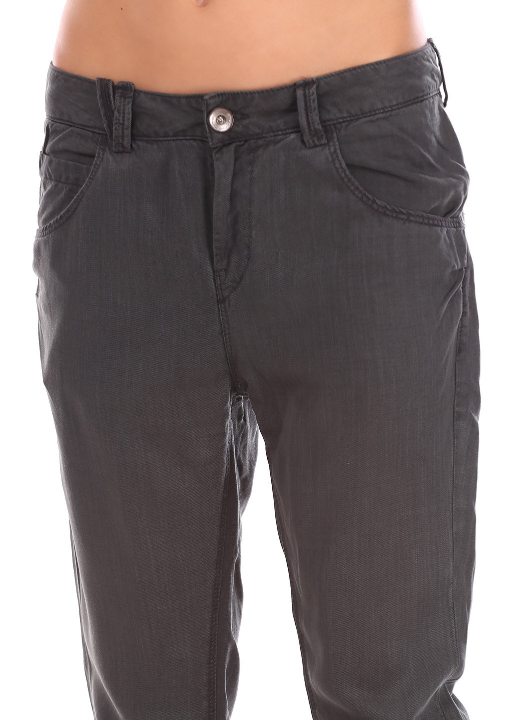 Темно-зеленые кэжуал демисезонные зауженные брюки Fornarina