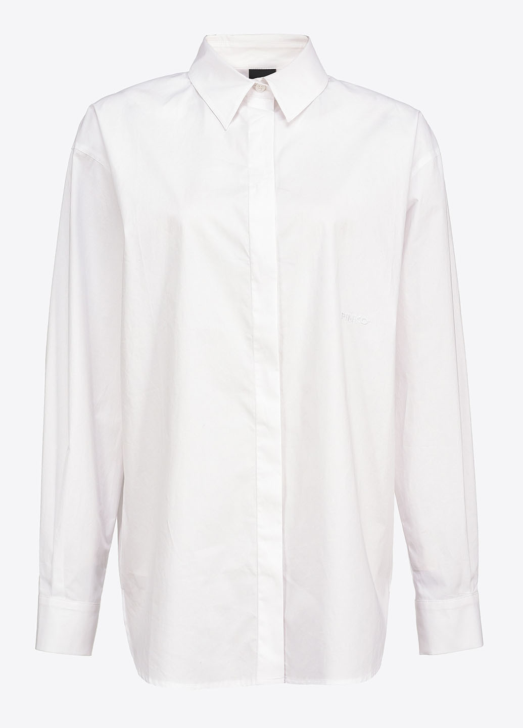 Белая классическая рубашка однотонная Pinko