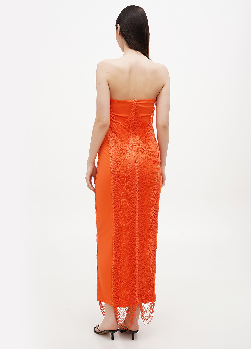 Оранжевое кэжуал, вечернее платье PrettyLittleThing однотонное