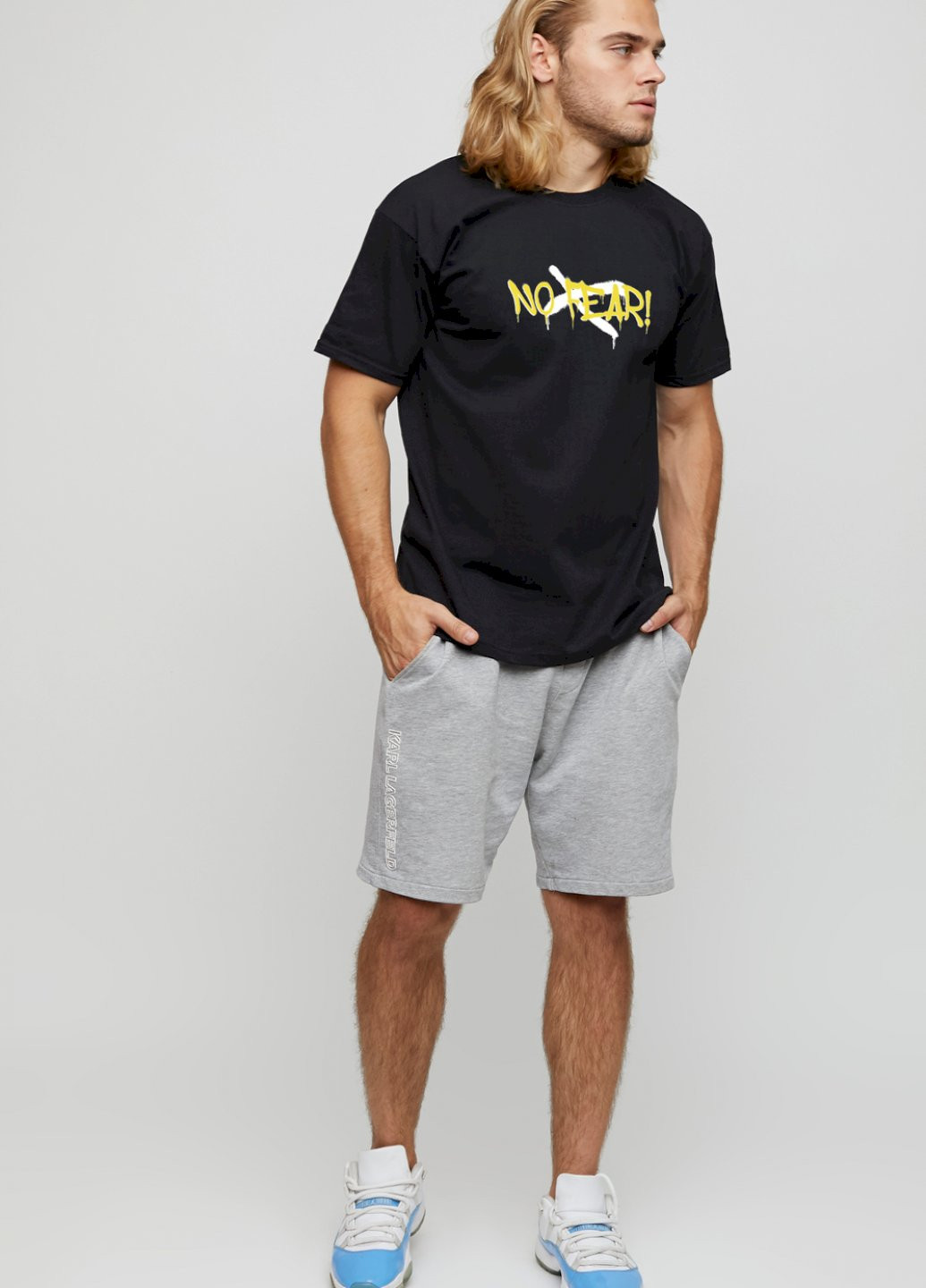 Чорна футболка чоловіча basic /air print/ YAPPI