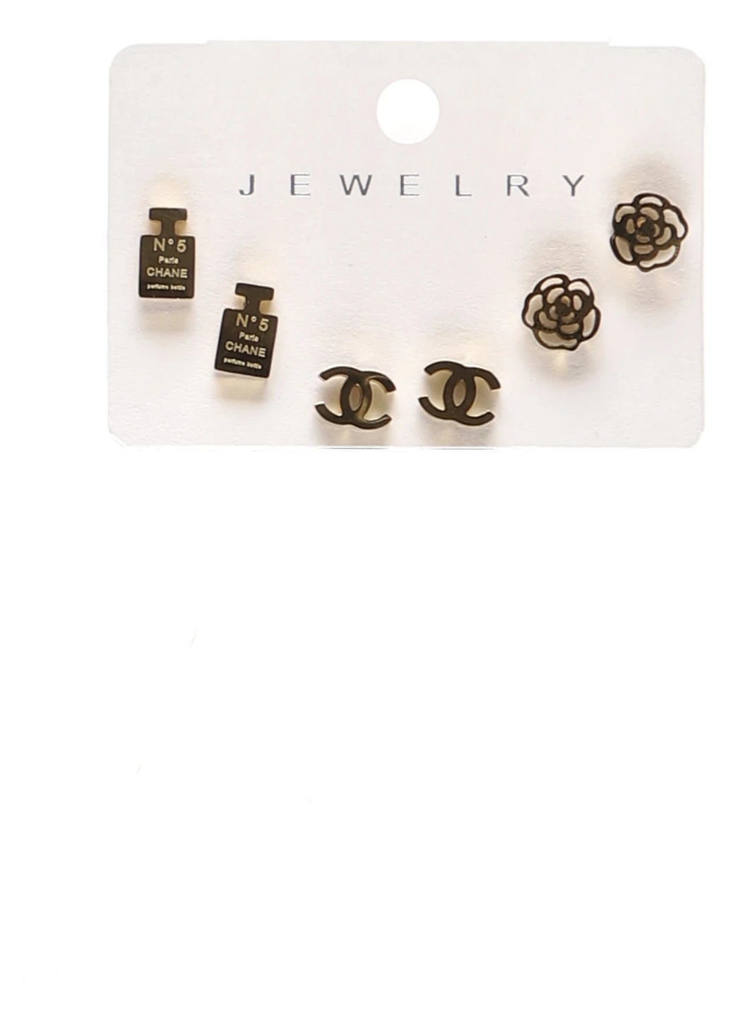 Серьги (3 пары) No Brand (340268822)