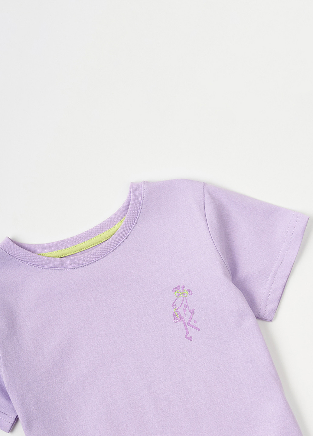 Сиреневая летняя футболка KRAKO