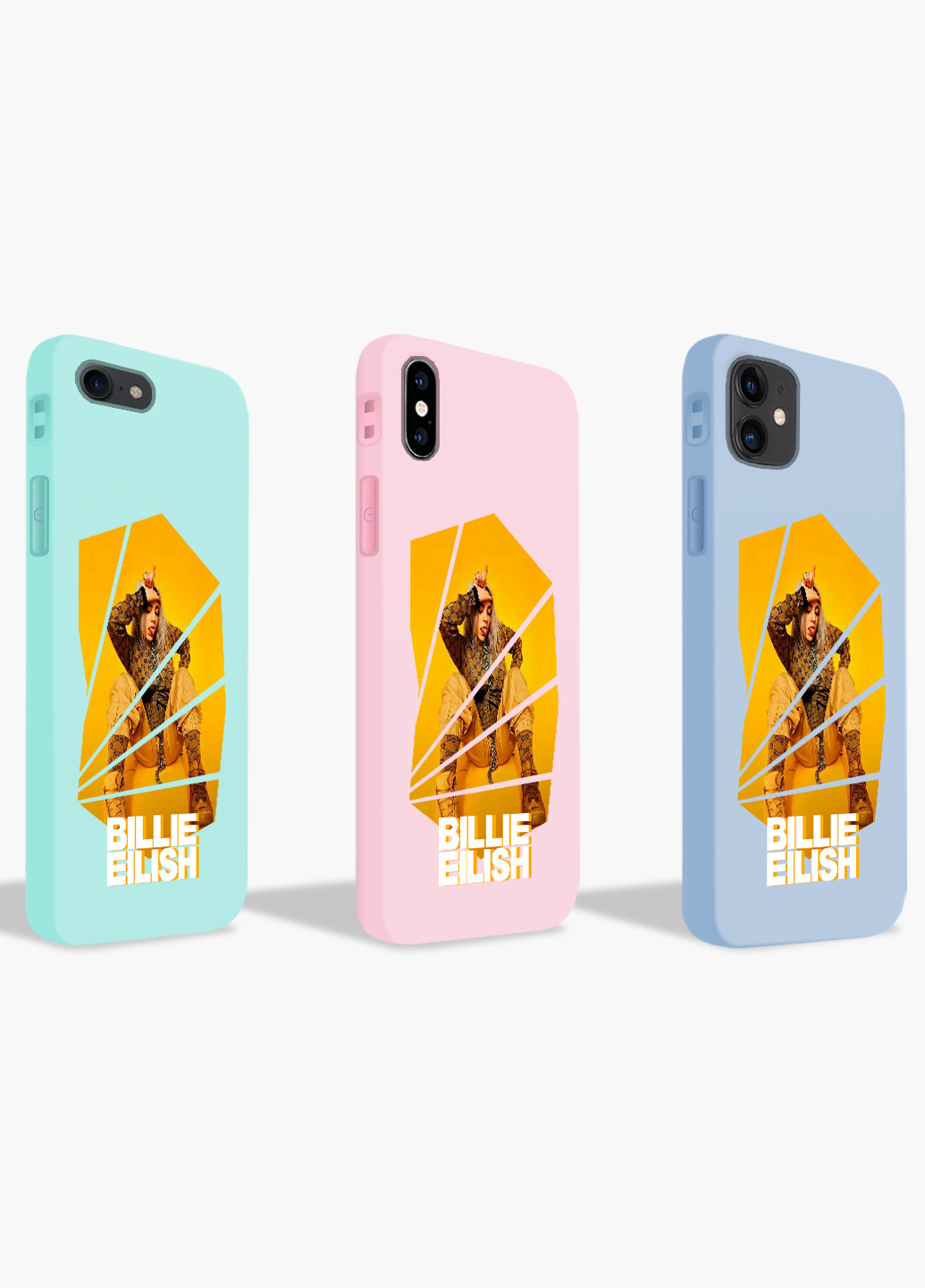 Чохол силіконовий Apple Iphone 7 plus Біллі Айлиш (Billie Eilish) Білий (17364-1216) MobiPrint (219348212)