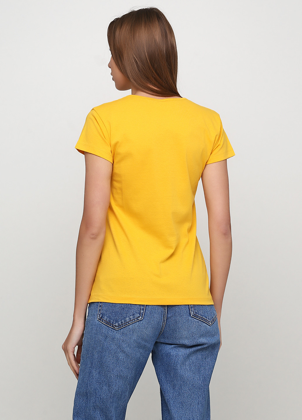 Желтая летняя футболка Tenkie