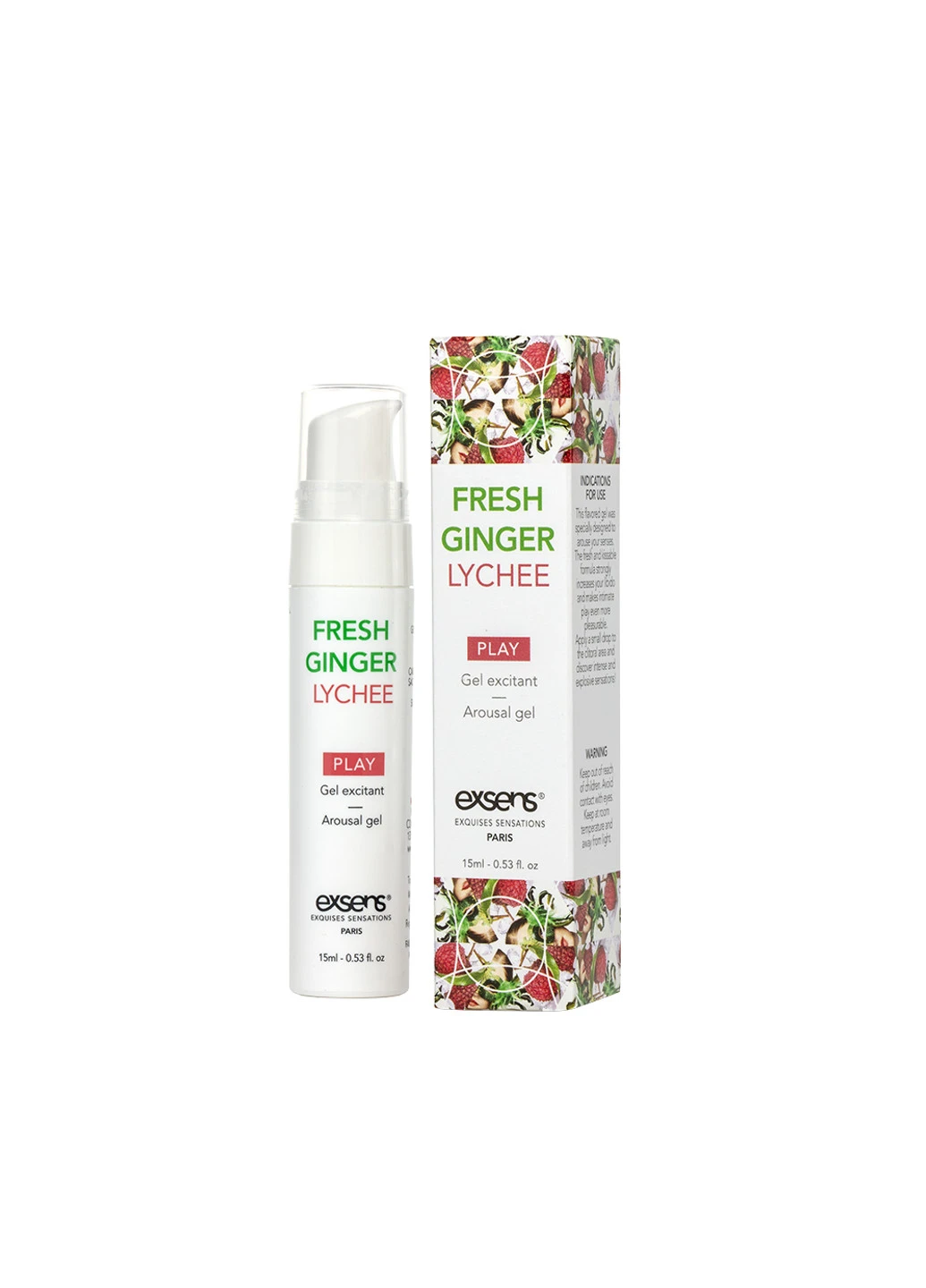 Стимулюючий гель Kissable Fresh Ginger Litchi 15мл Exsens (252156147)