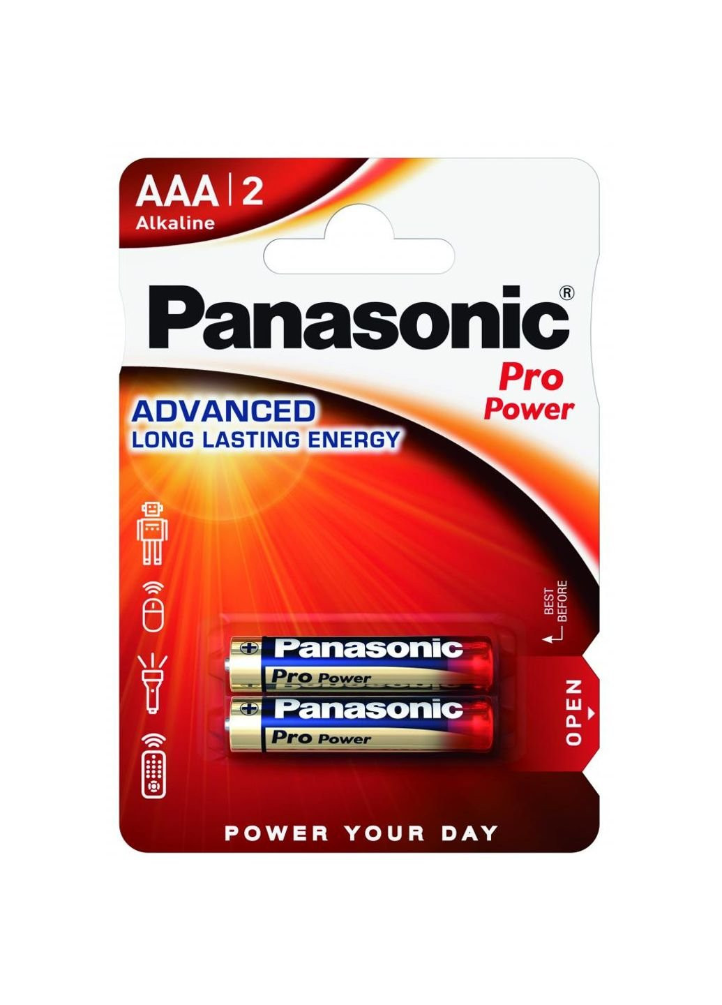 AAA LR03 PRO POWER * 2 Акумулятор (LR03XEG / 2BP) Panasonic (251411799)