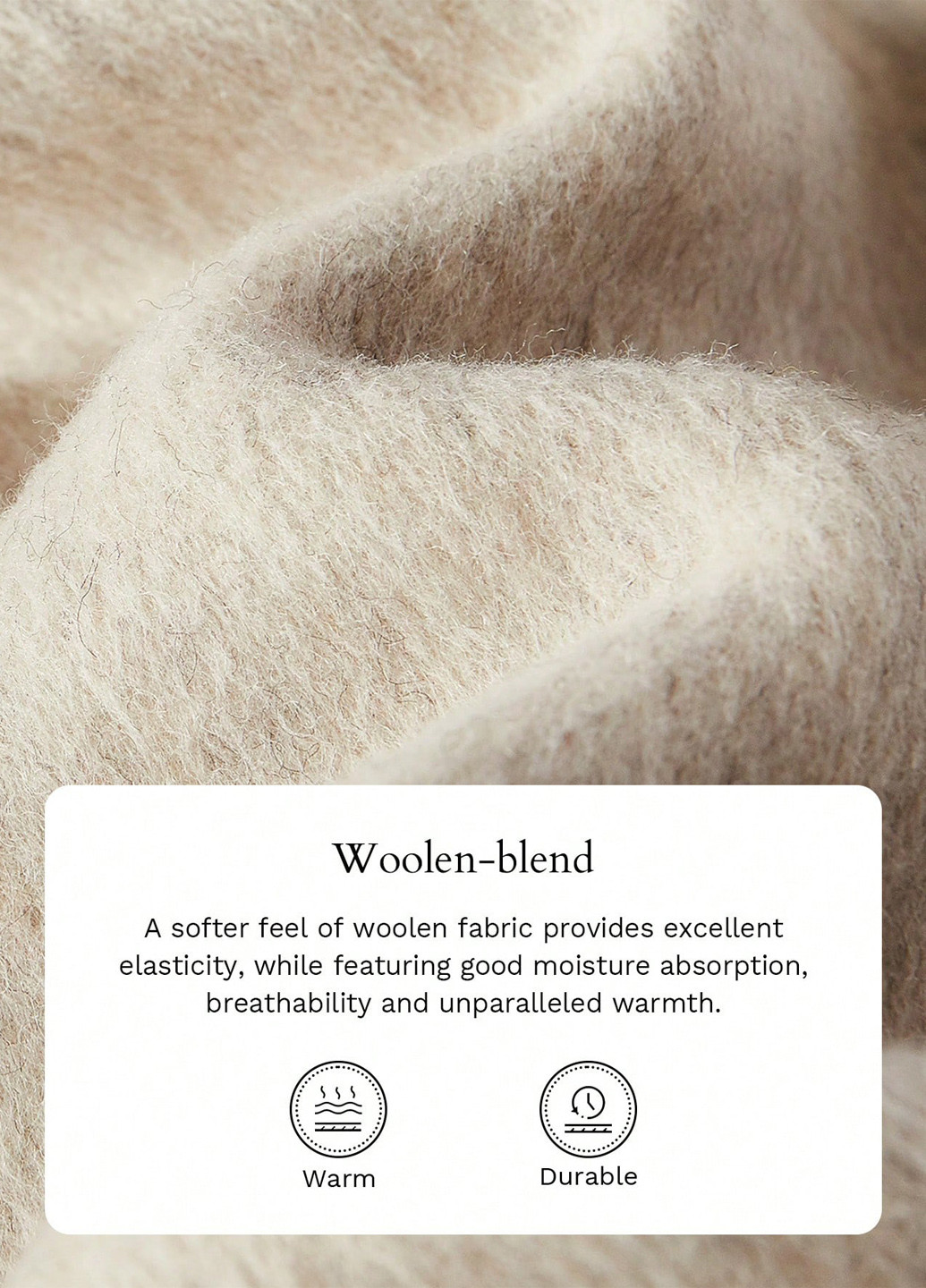 Бежевое демисезонное Пальто однобортное SHEIN