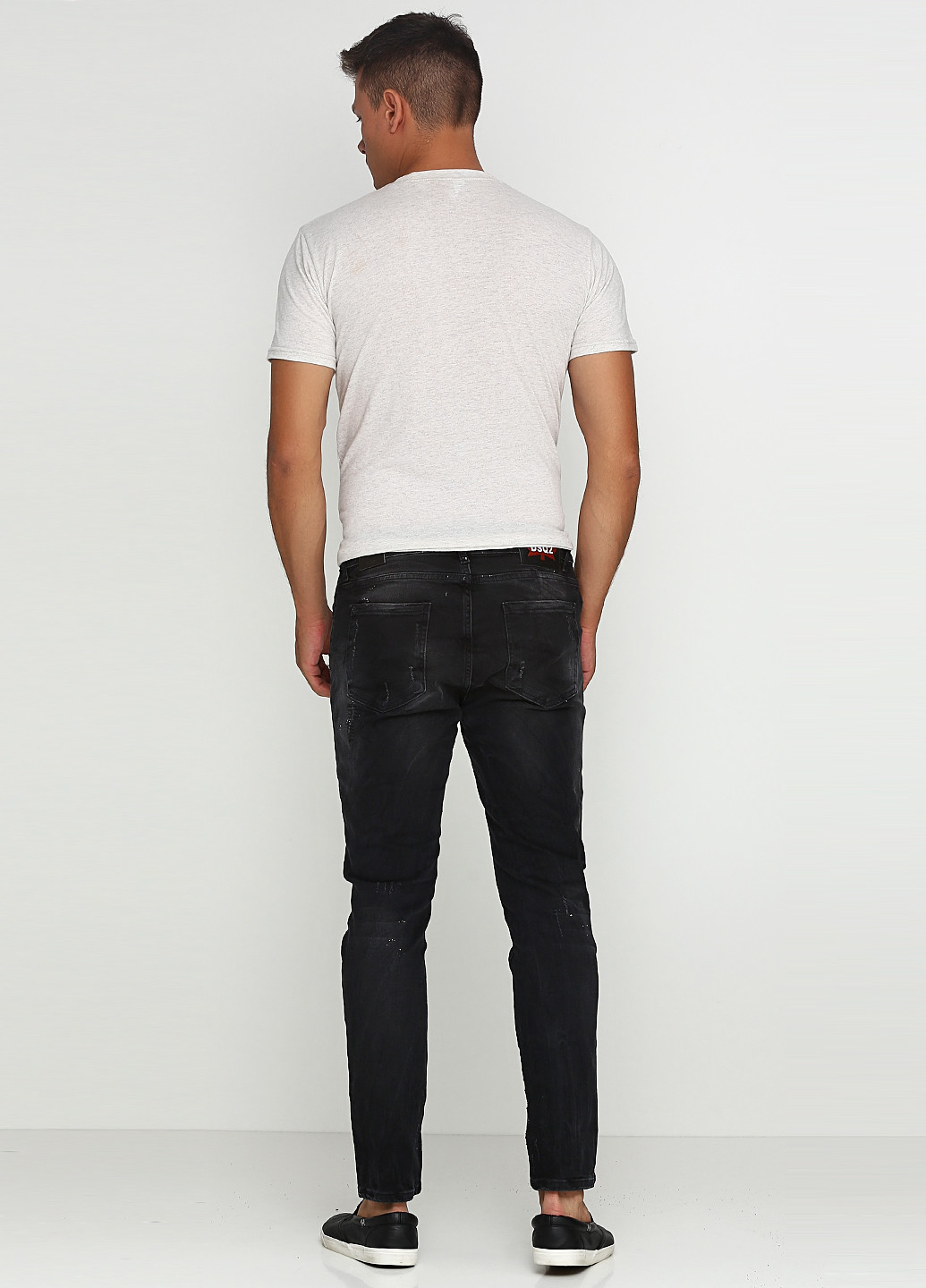 Черные демисезонные со средней талией джинсы Dsquared2