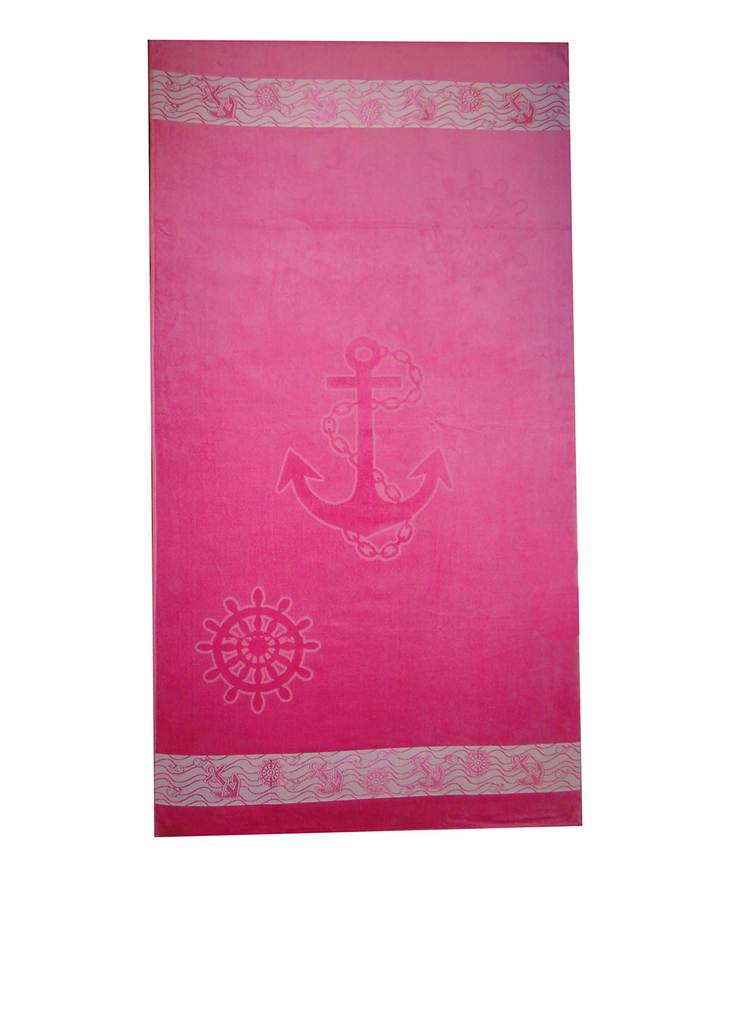 No Brand полотенце, 90х170 см рисунок розовый производство - Турция