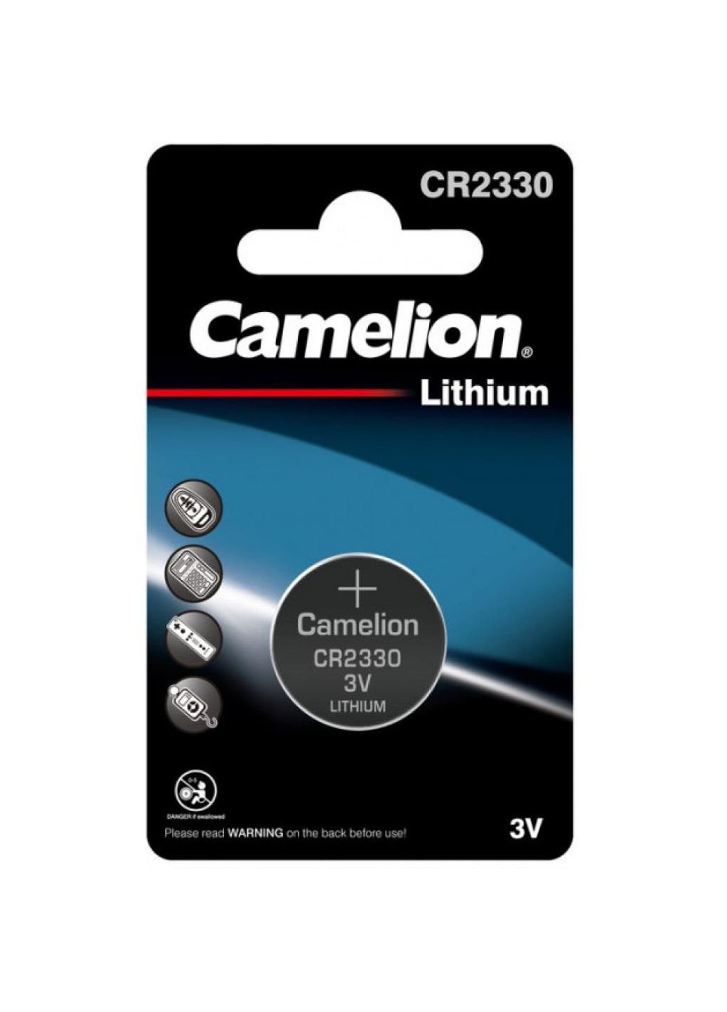 Батарейка CR 2330 Lithium * 1 (CR2330-BP1) Camelion (251412168)