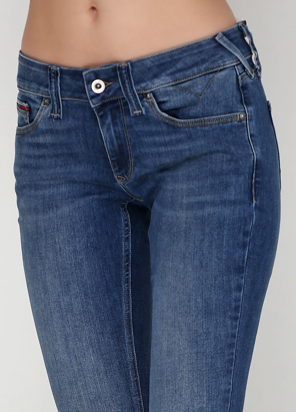 Светло-синие демисезонные скинни джинсы Tommy Hilfiger