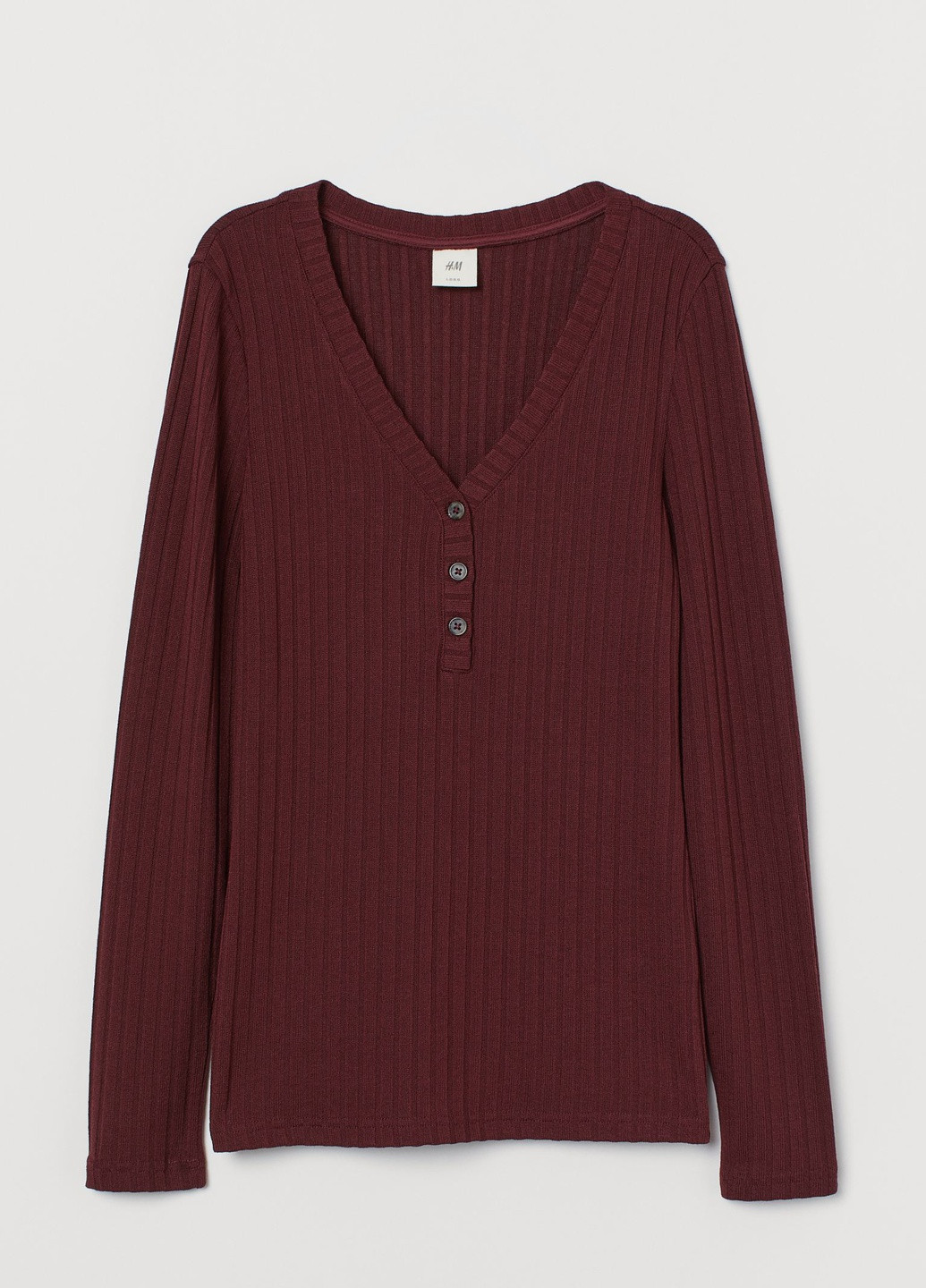 Бордовий демісезонний светр H&M