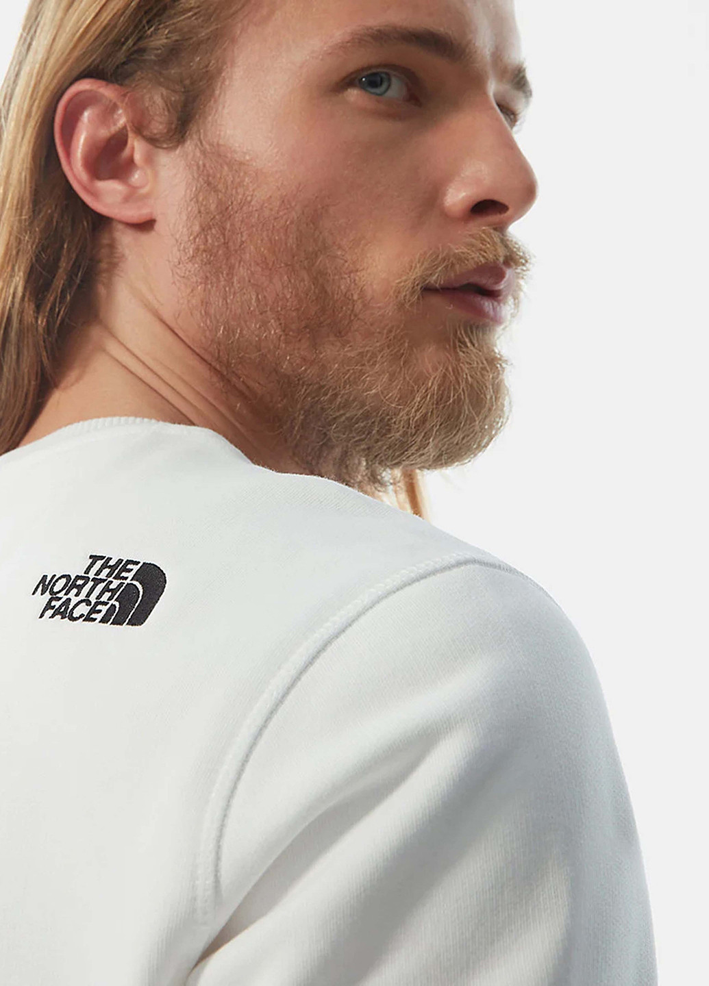 Белый свитшот The North Face логотип без декора (363485347)