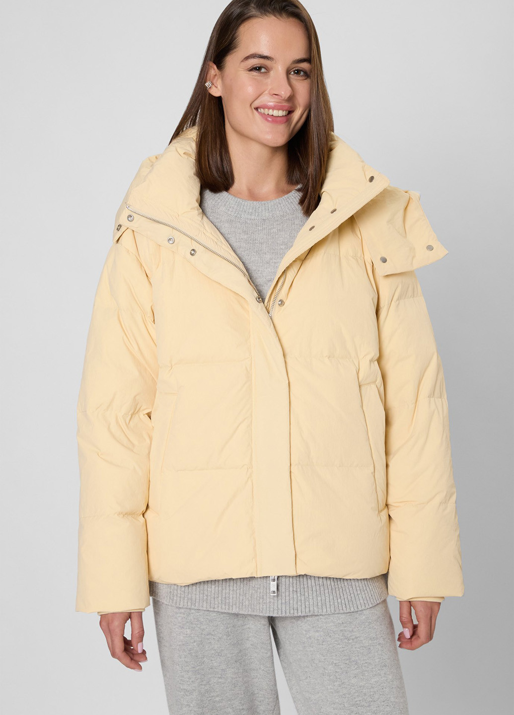 Желтый зимний Пуховик PRPY