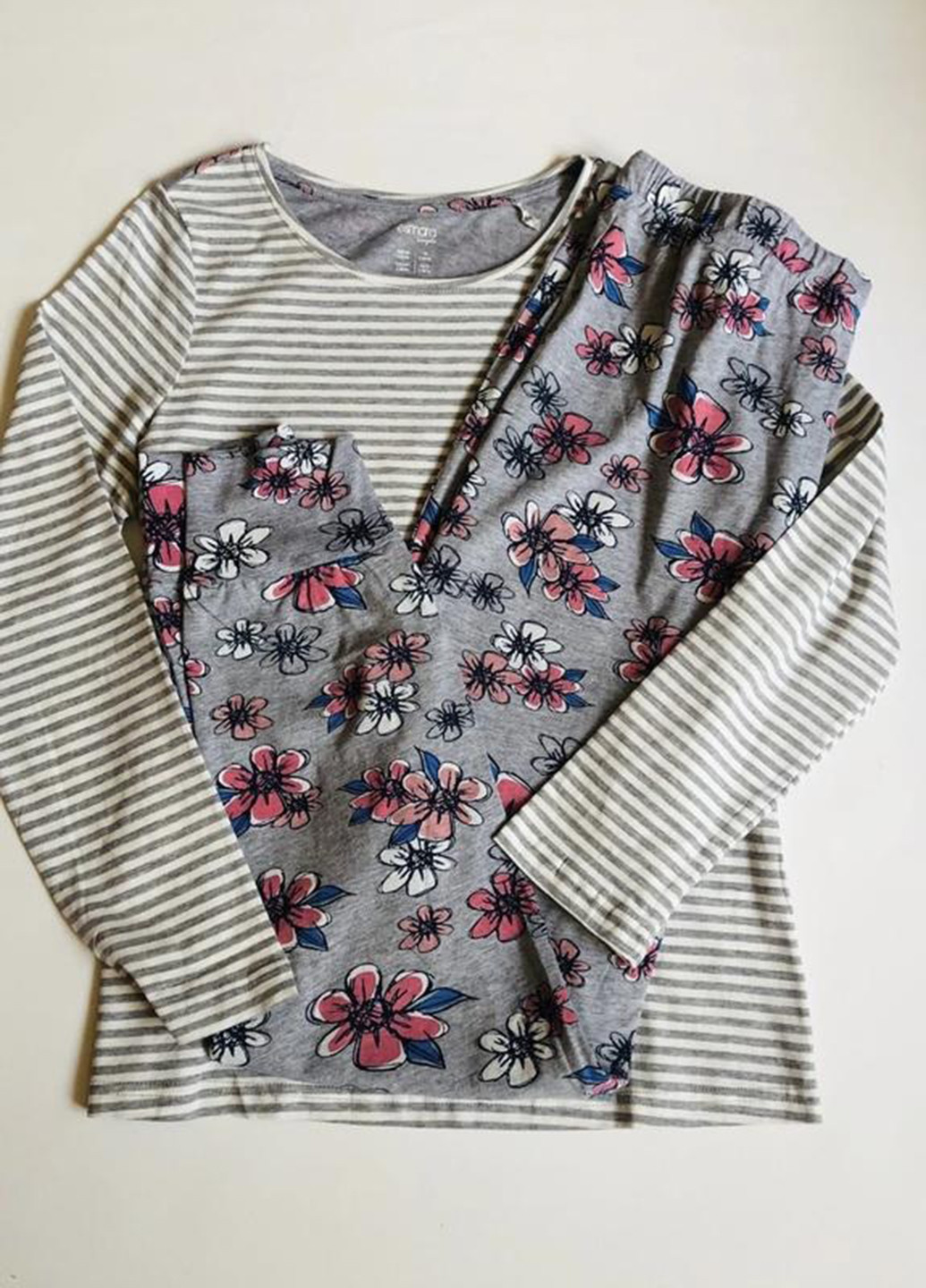 Комбинированная всесезон пижама (лонгслив, брюки) лонгслив + брюки Esmara