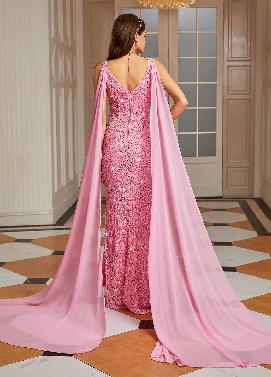 Рожева сукня SHEIN (367748154)