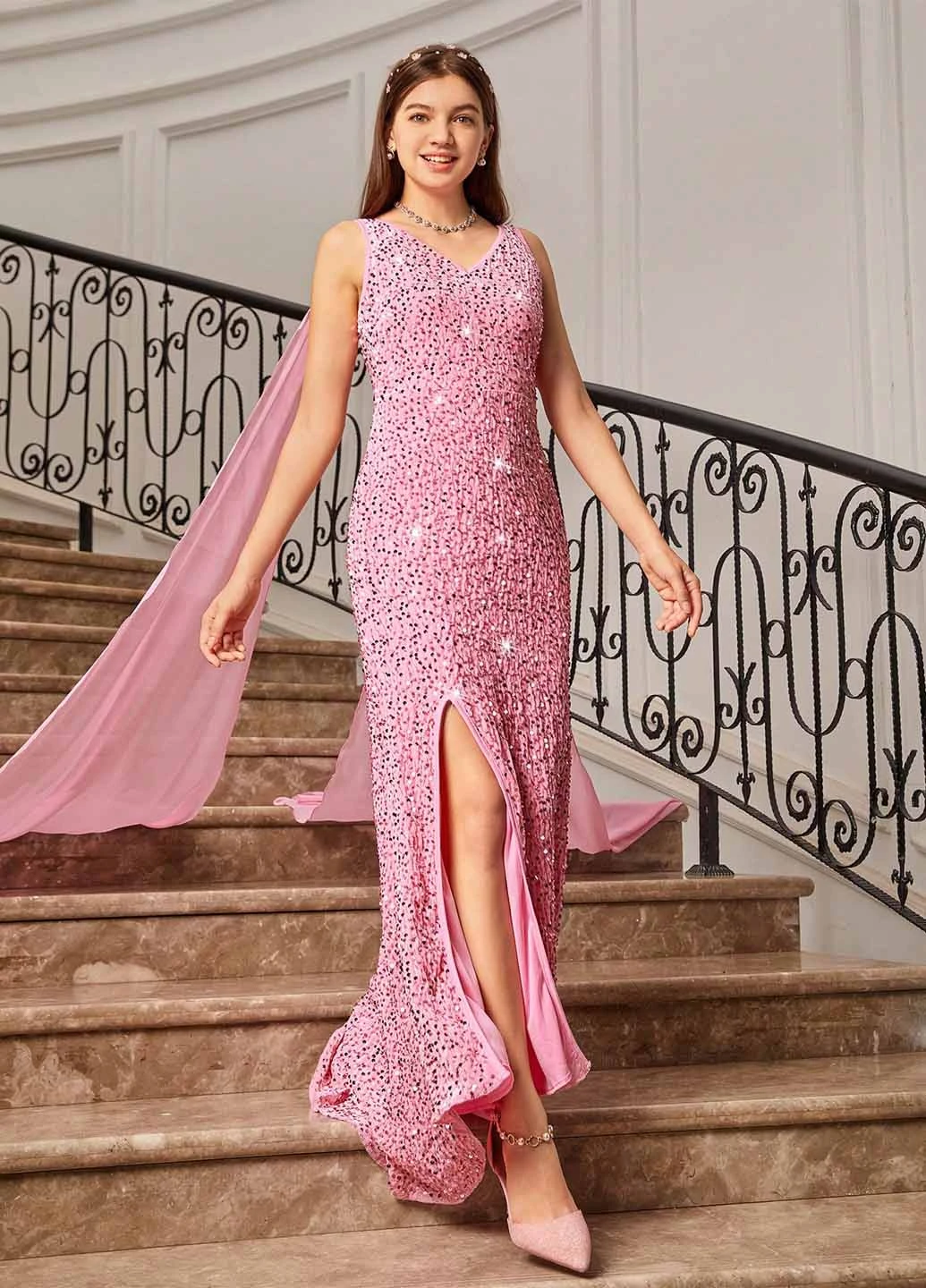 Рожева сукня SHEIN (367748154)