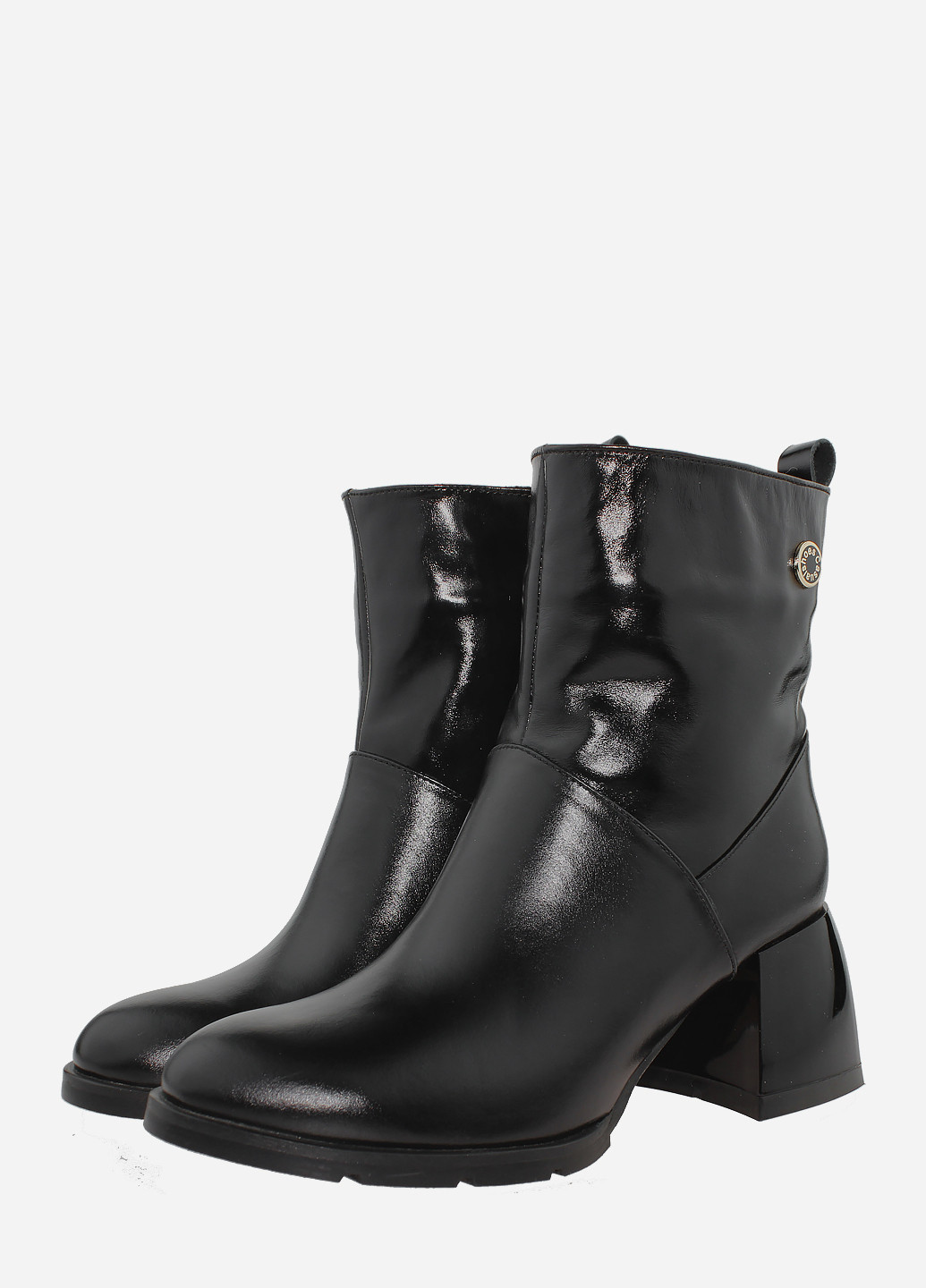 Осенние ботинки re1612-6055 черный El passo