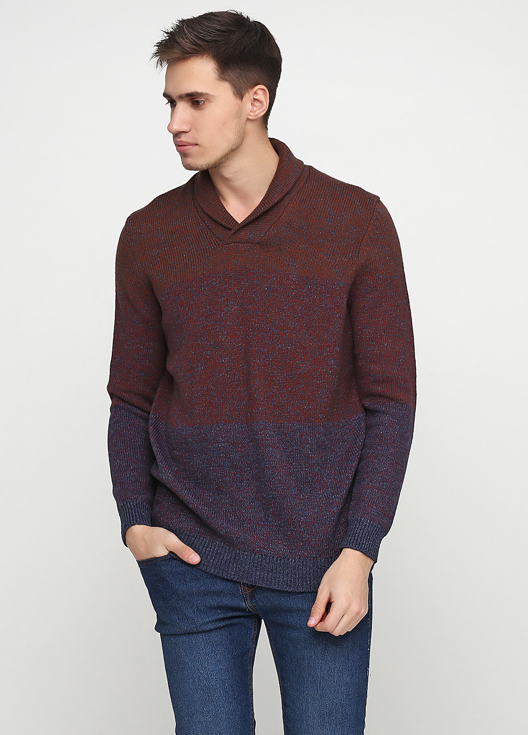 Бордовый зимний свитер S.Oliver