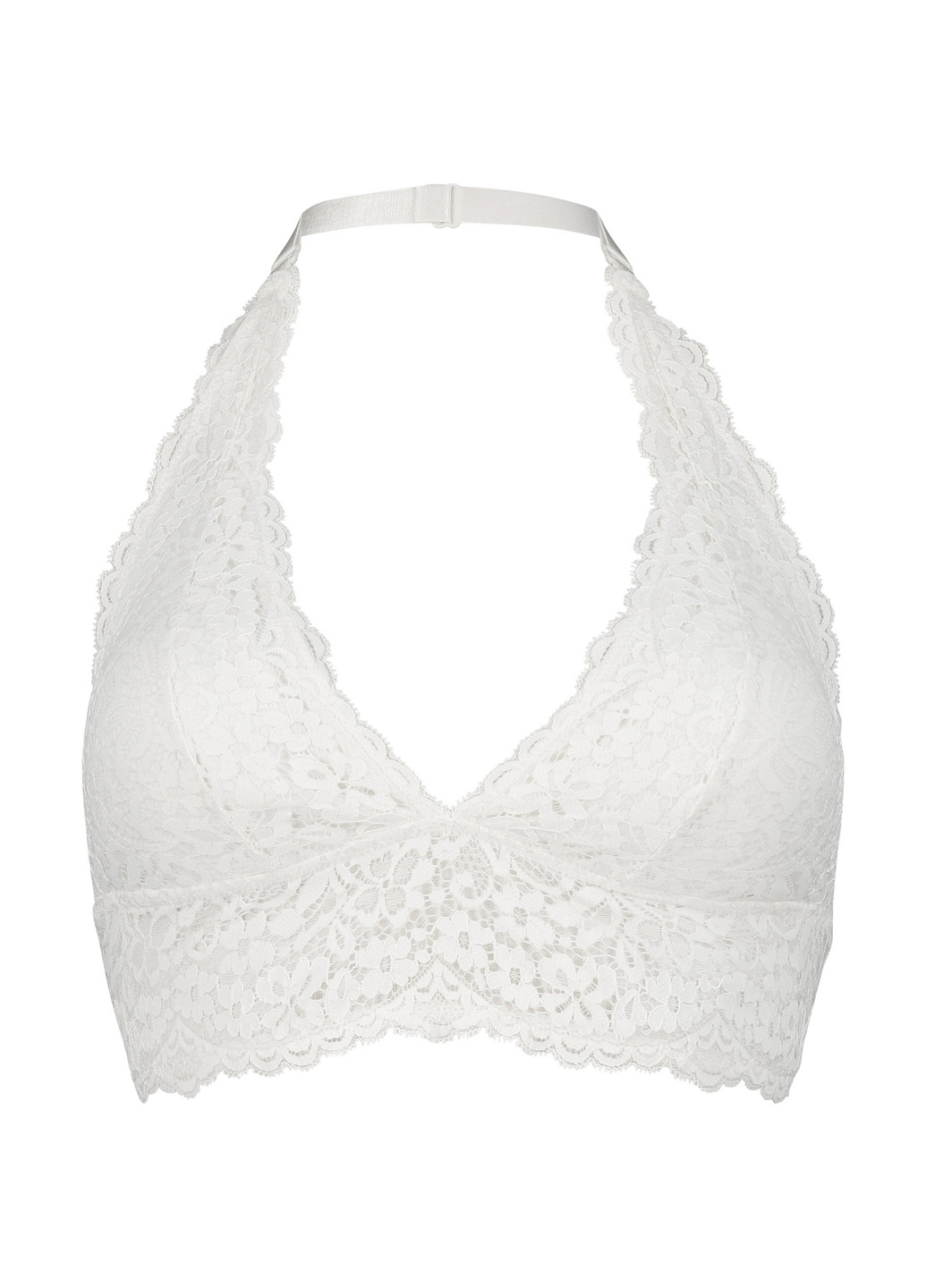 Белый топ бюстгальтер Hunkemoller без косточек полиамид