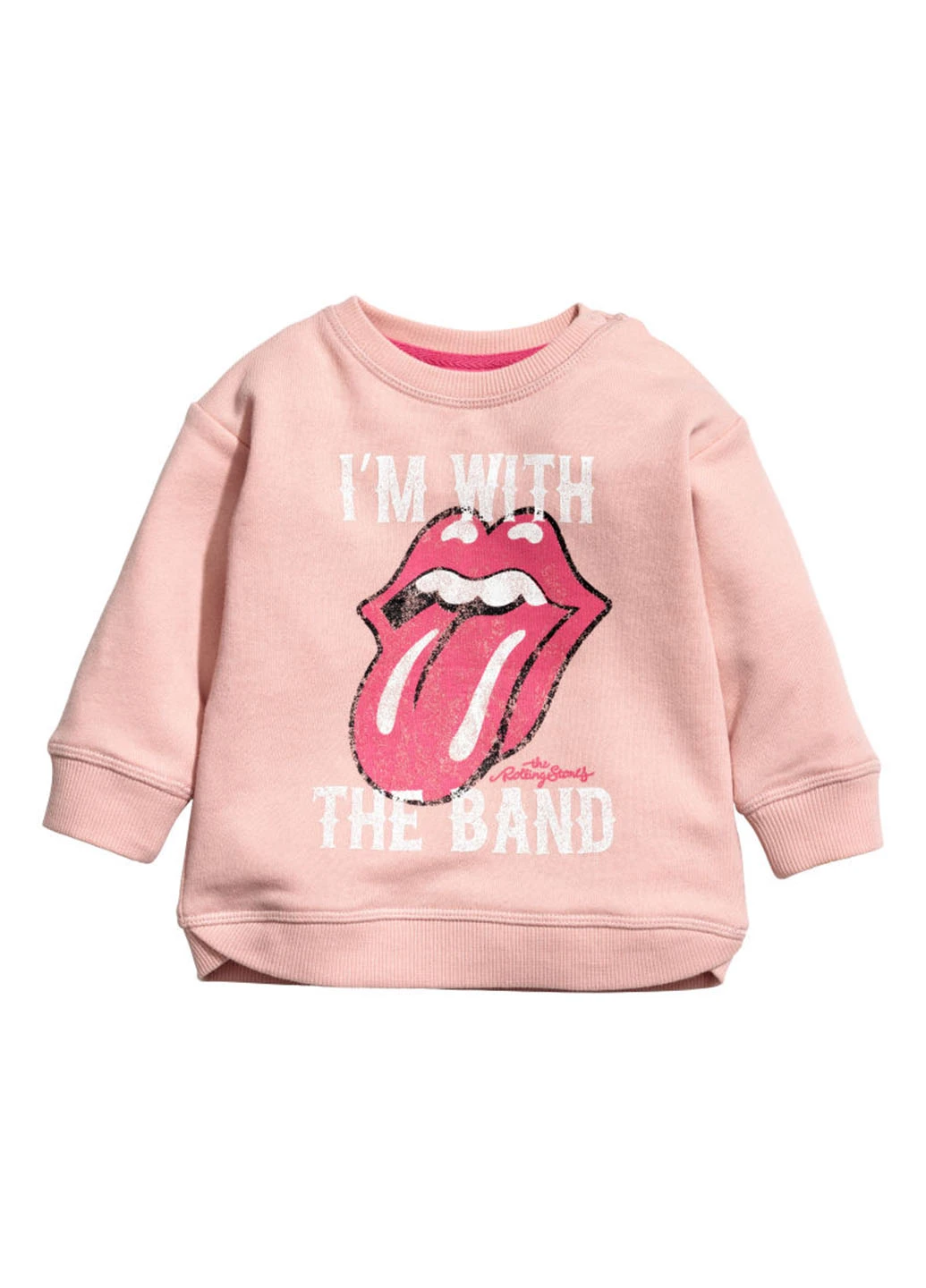 H&M світшот малюнок світло-рожевий кежуал