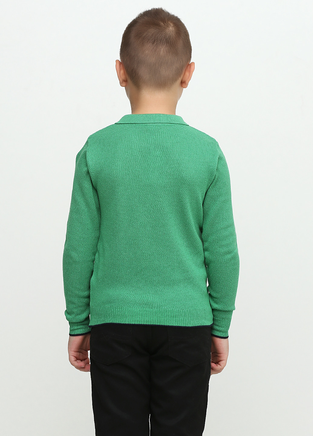 Зеленая детская футболка-поло для мальчика Top Hat Kids однотонная