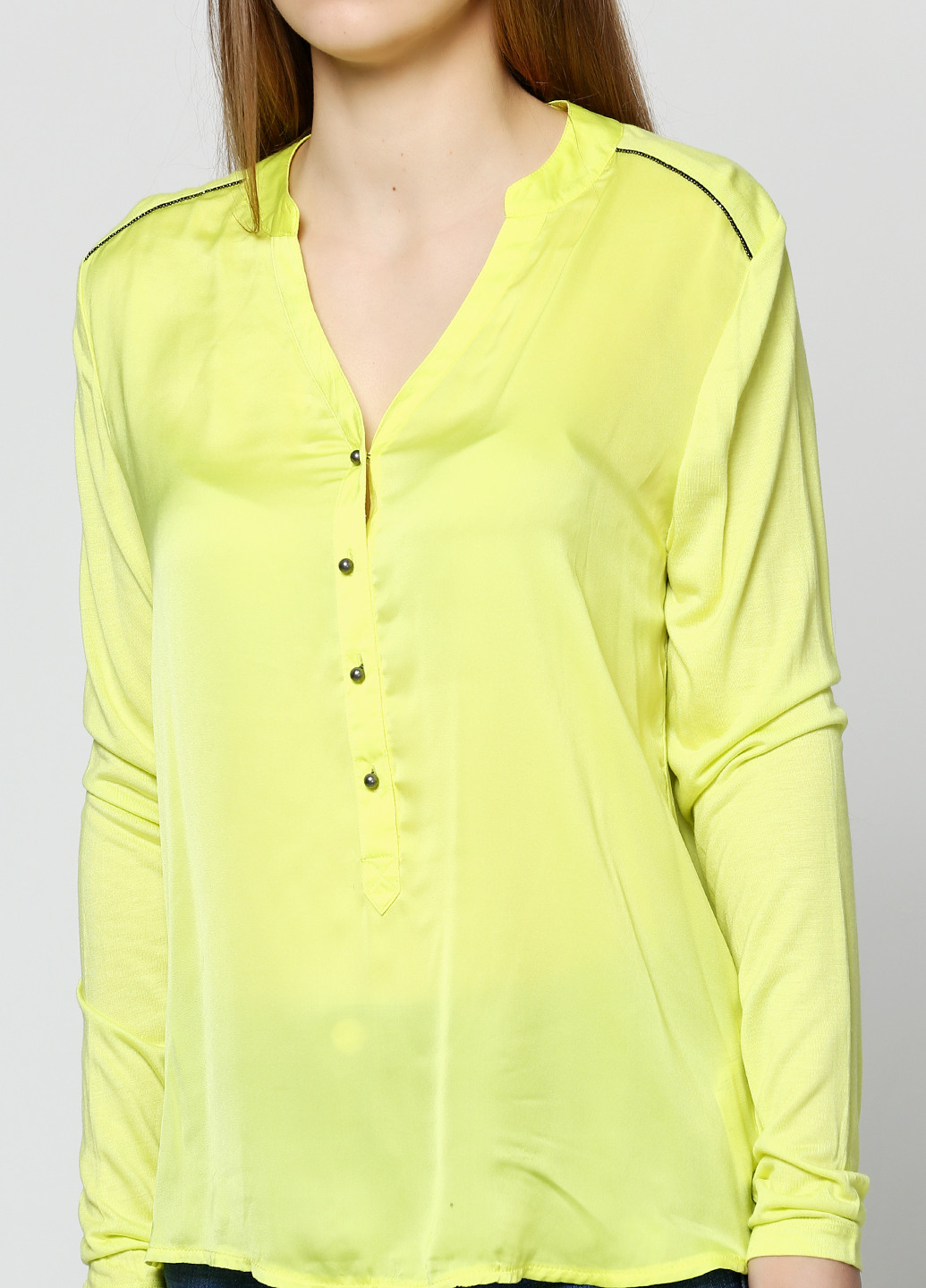 Лимонная демисезонная блуза Olsen