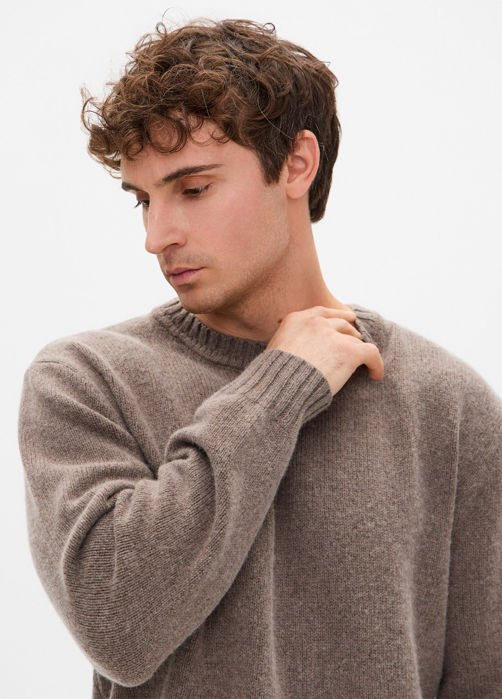 Темно-бежевый зимний джемпер джемпер Promin