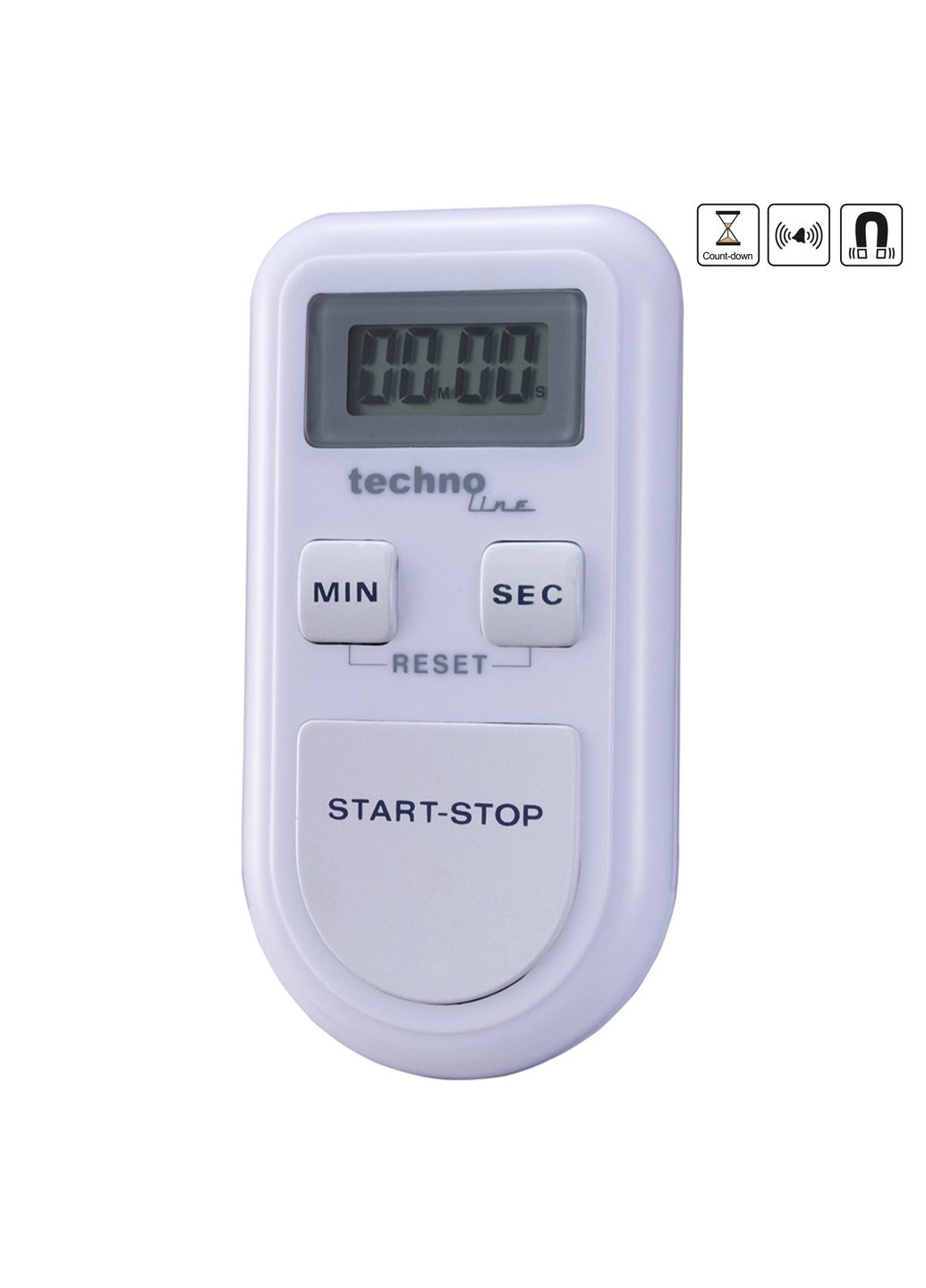 Таймер кухонный KT100 Magnetic White (KT100) Technoline (253135535)