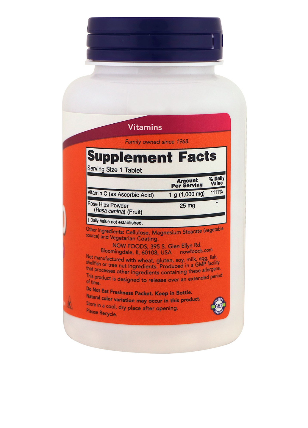 Витамин С 1000 мг с шиповником (100 табл.) Now Foods (251206623)