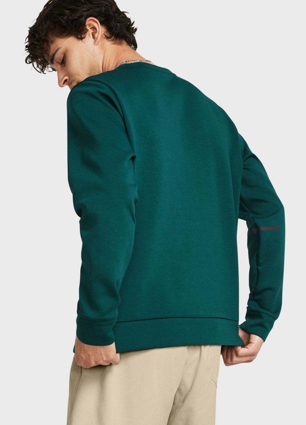 Зелений світшот Under Armour логотип без декору (306653720)