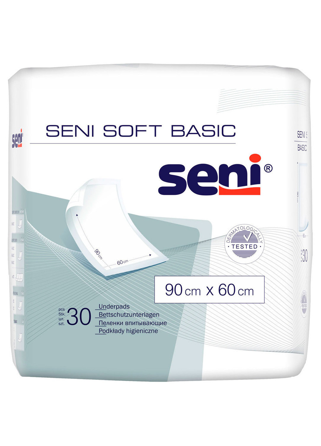 Гігієнічні пелюшки Soft Basic 90х60 30 шт. Seni (221115051)