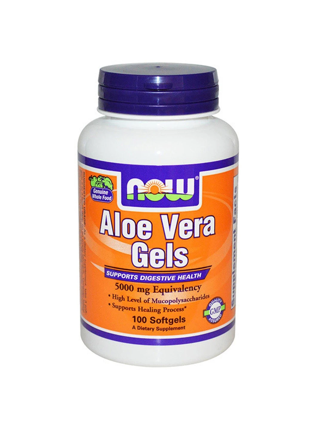 Алое вера в капсулах Aloe Vera Gels 5000 mg (100 капс) нау фудс Now Foods (255409522)