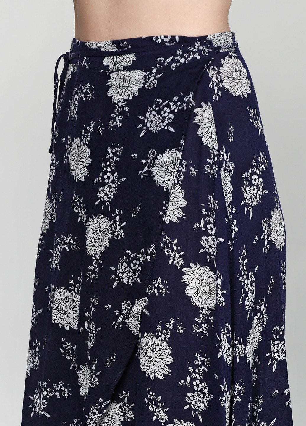 Синяя кэжуал цветочной расцветки юбка Miami