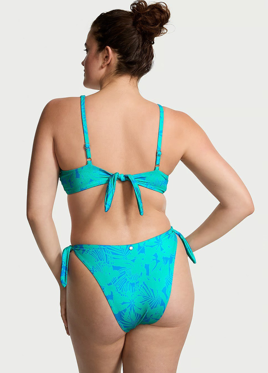 Бирюзовый летний купальник (лиф, трусики) раздельный Victoria's Secret