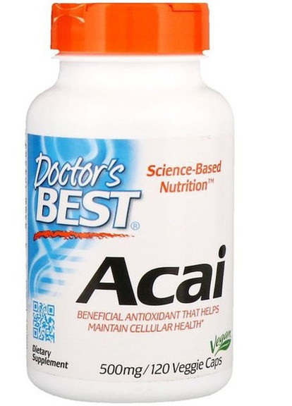 Acai 500 mg 120 Veg Caps DRB-00156 Doctor's Best (256380223)