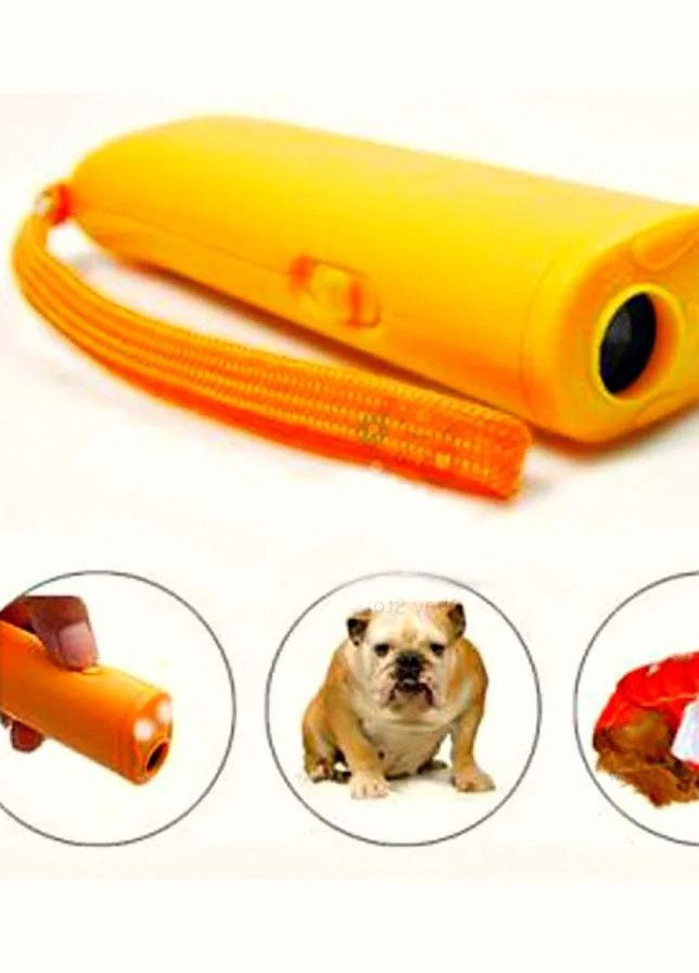 Отпугиватель собак ультразвуковой Good idea AD 100 с фонариком Желтый Remax (236127147)