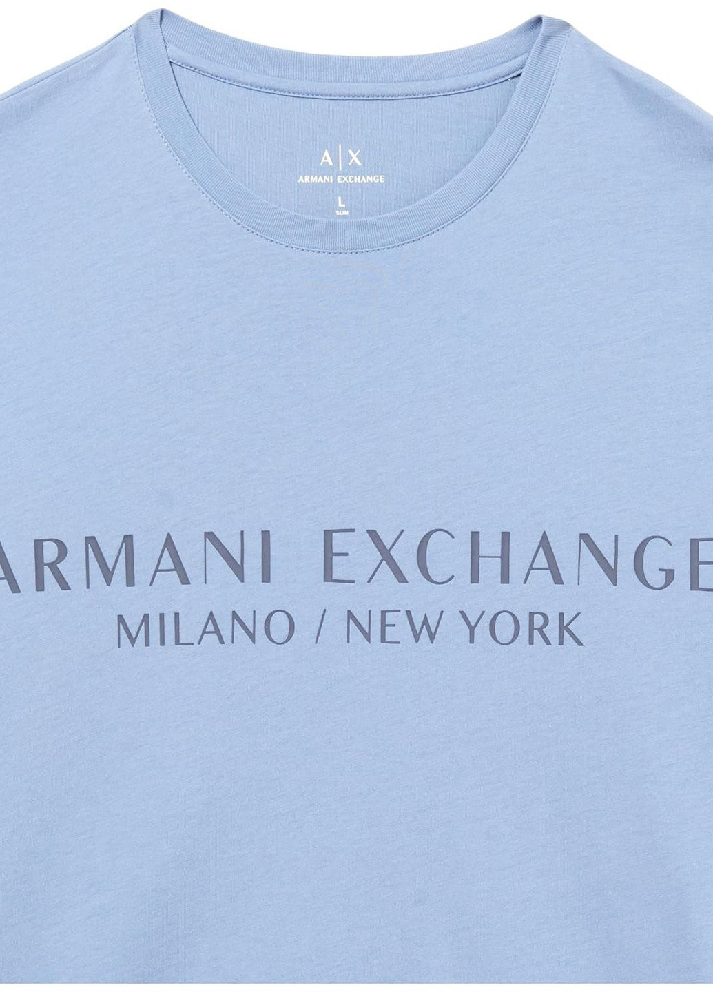 Синяя футболка Armani Exchange