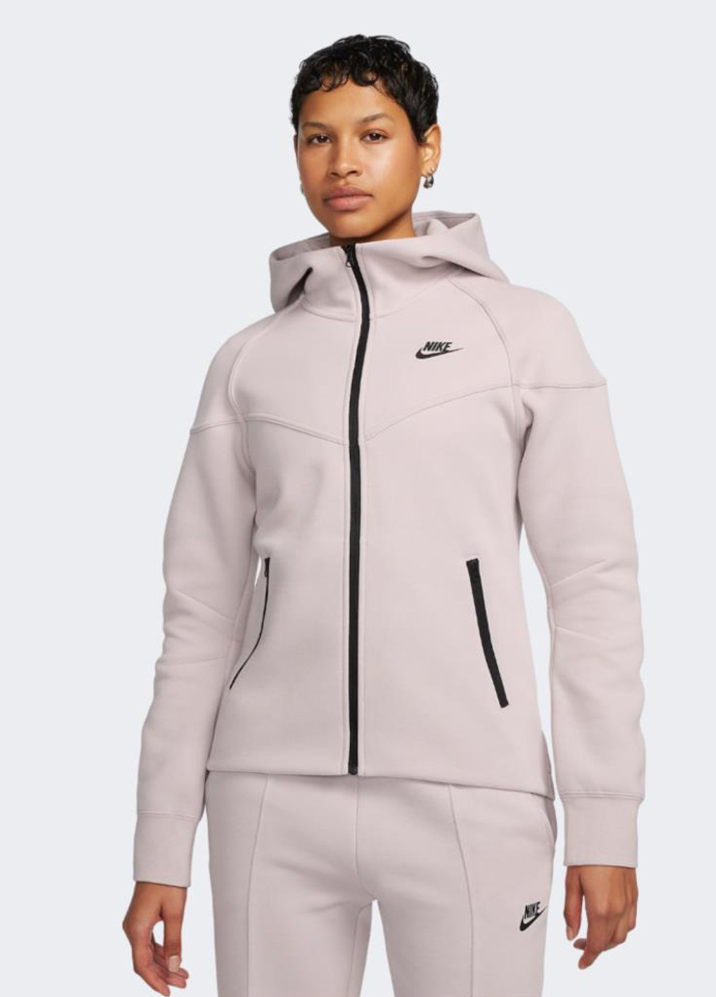 Толстовка FB8338-019 Nike W NSW TCH FLC WR FZ HDY (322022495)