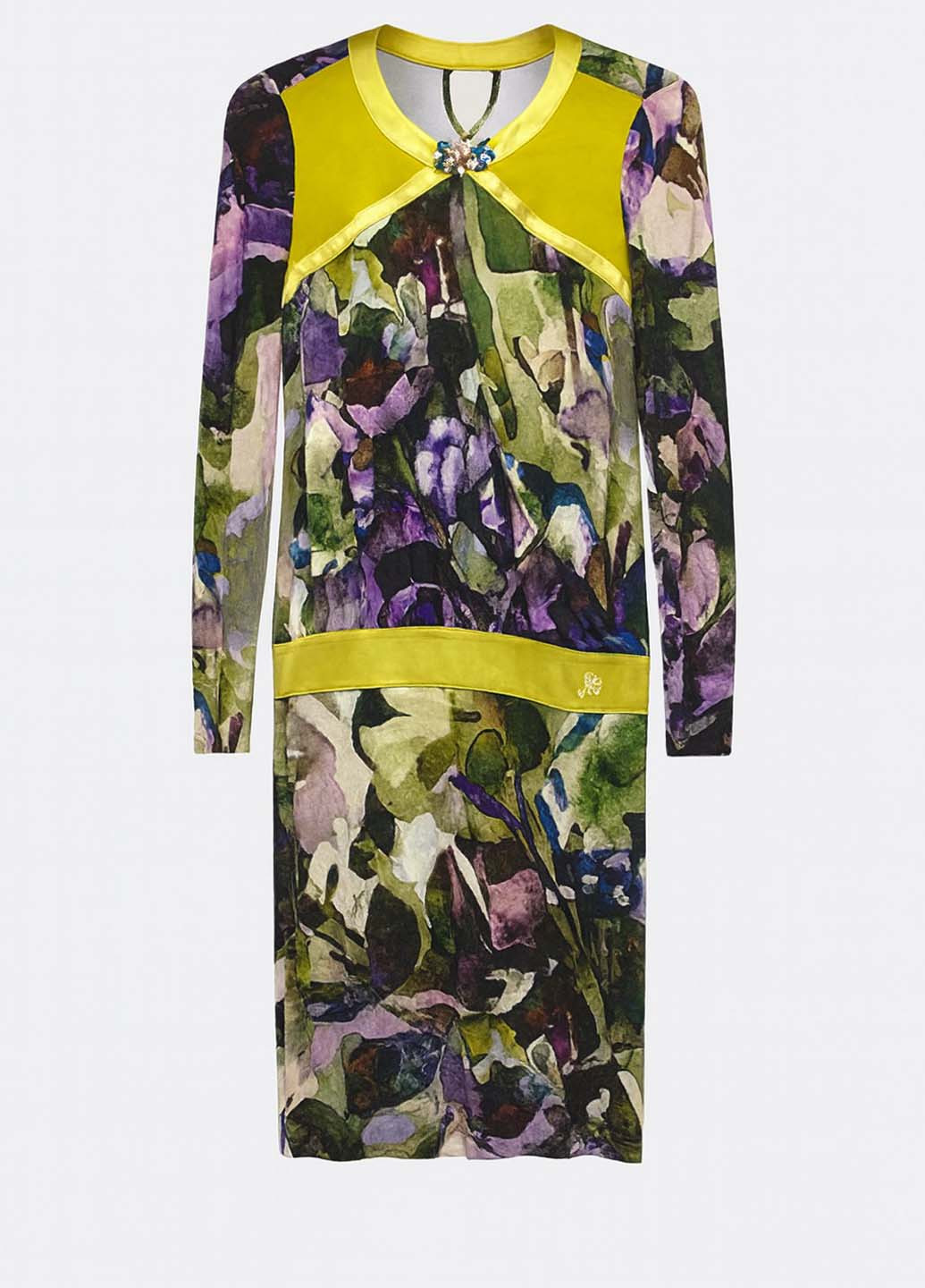 Комбінована кежуал сукня футляр Sassofono з абстрактним візерунком