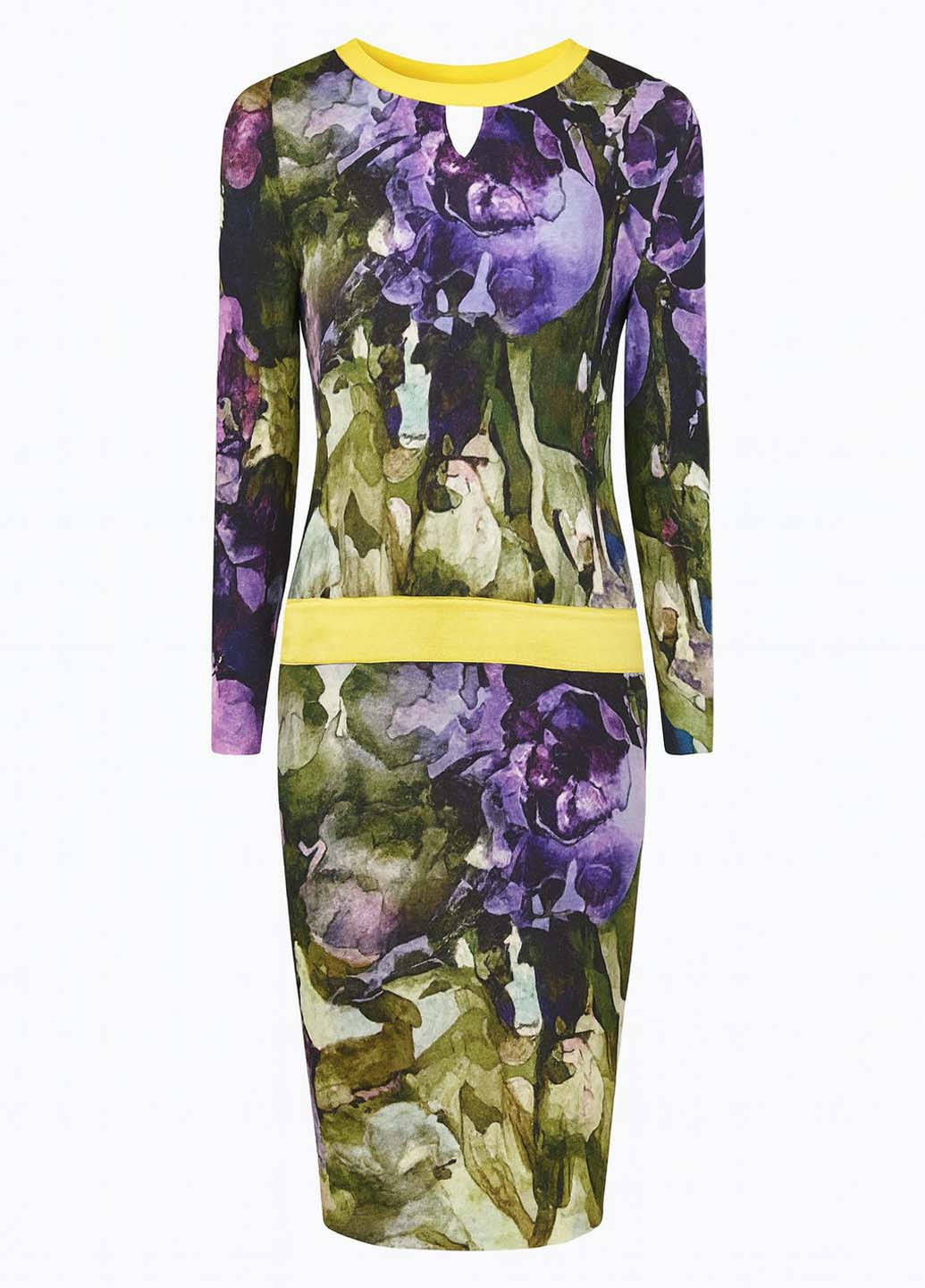 Комбінована кежуал сукня футляр Sassofono з абстрактним візерунком