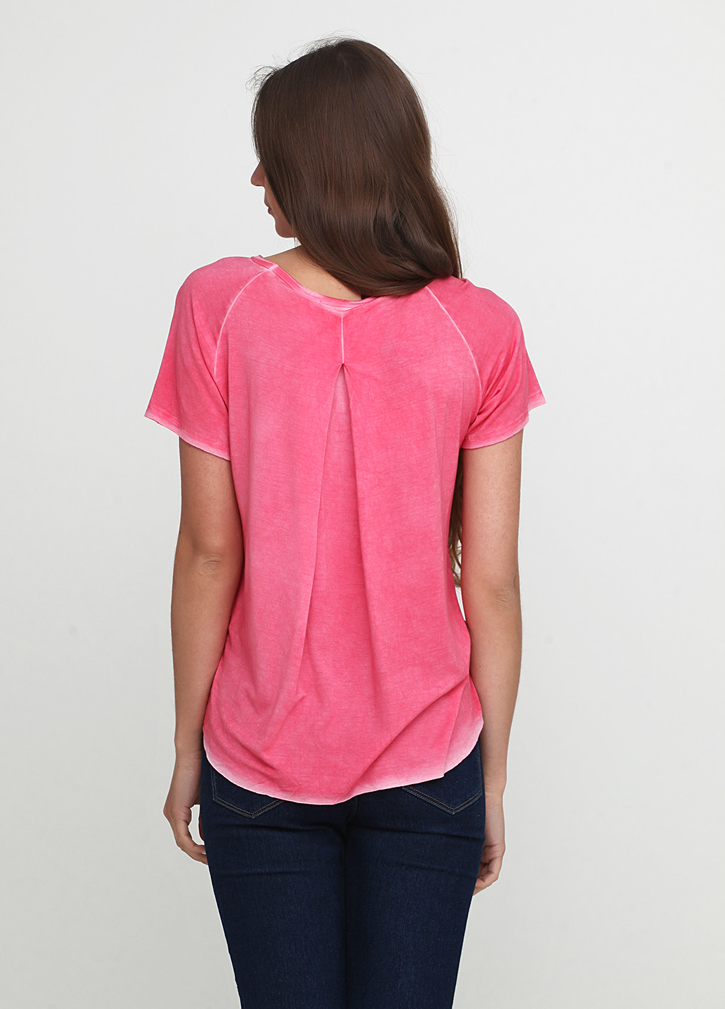 Темно-рожева літня футболка Look
