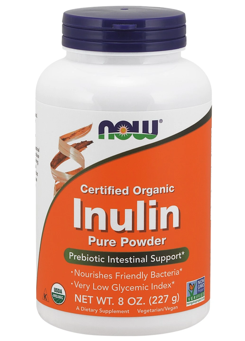 Органічний інулін Inulin Powder Organic (227 г) нау фудс Now Foods (255409778)
