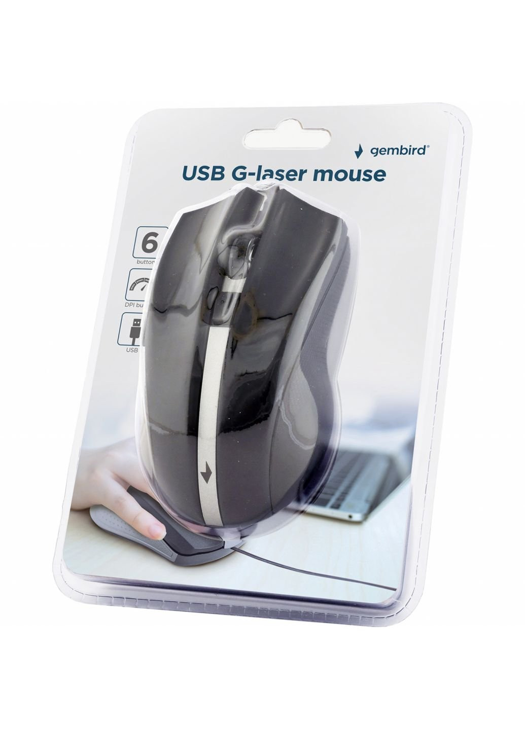 Мышка MUS-GU-02 USB Black (MUS-GU-02) Gembird (253546074)