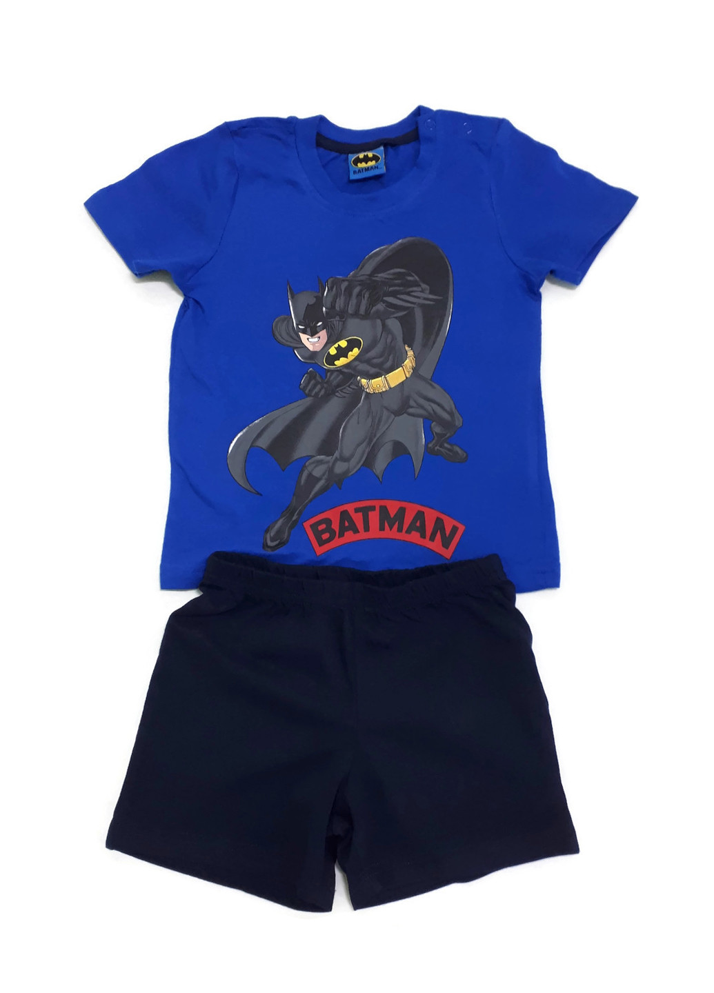 Синий летний комплект (футболка, шорты) Batman