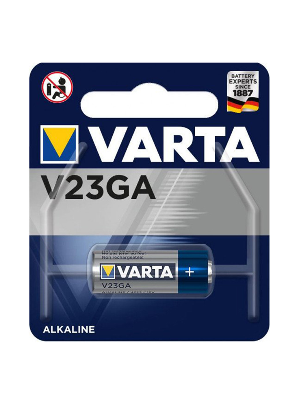 Батарейка Varta V 23 GA BLI 1 ALKALINE (04223101401) серебристые