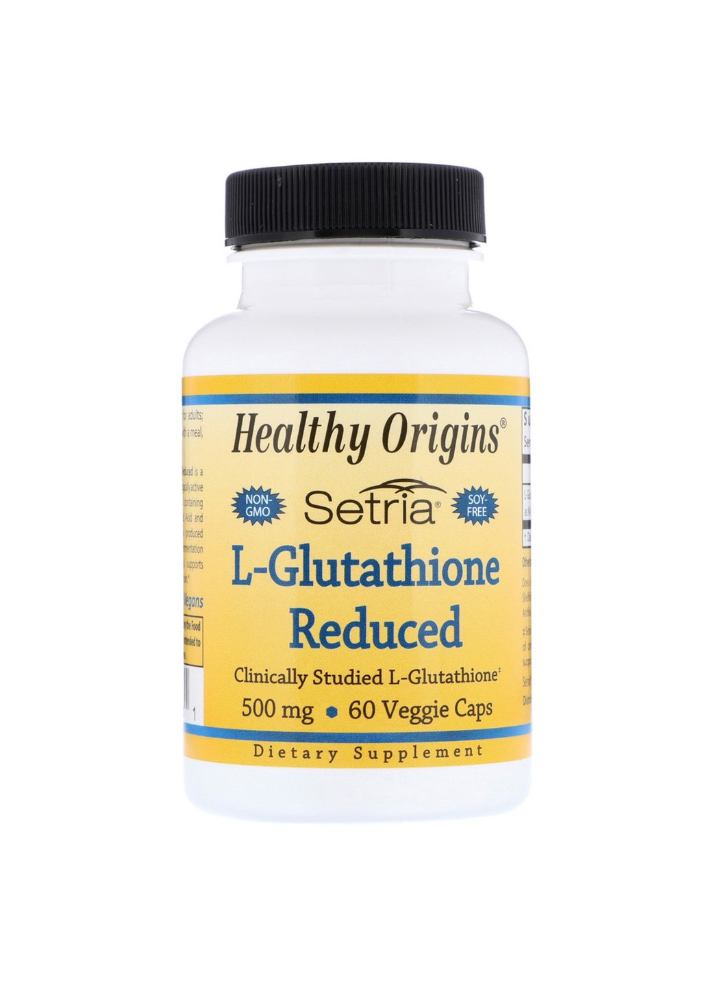L-Глутатион 500мг, Setria,, 60 капсул Healthy Origins (255410034)