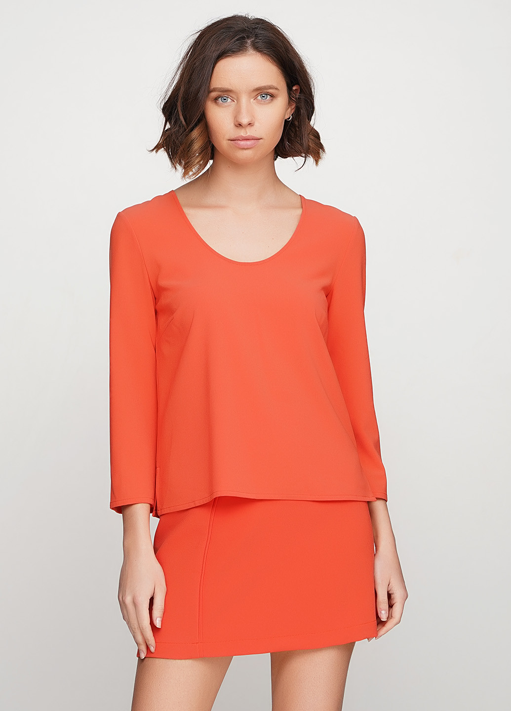 Оранжевая демисезонная блуза Patrizia Pepe