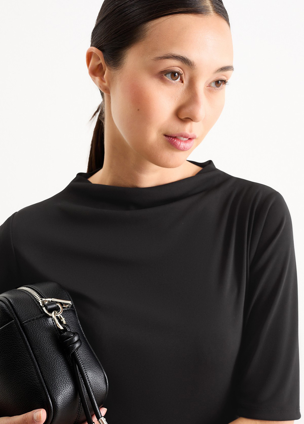 Черное кэжуал платье C&A однотонное