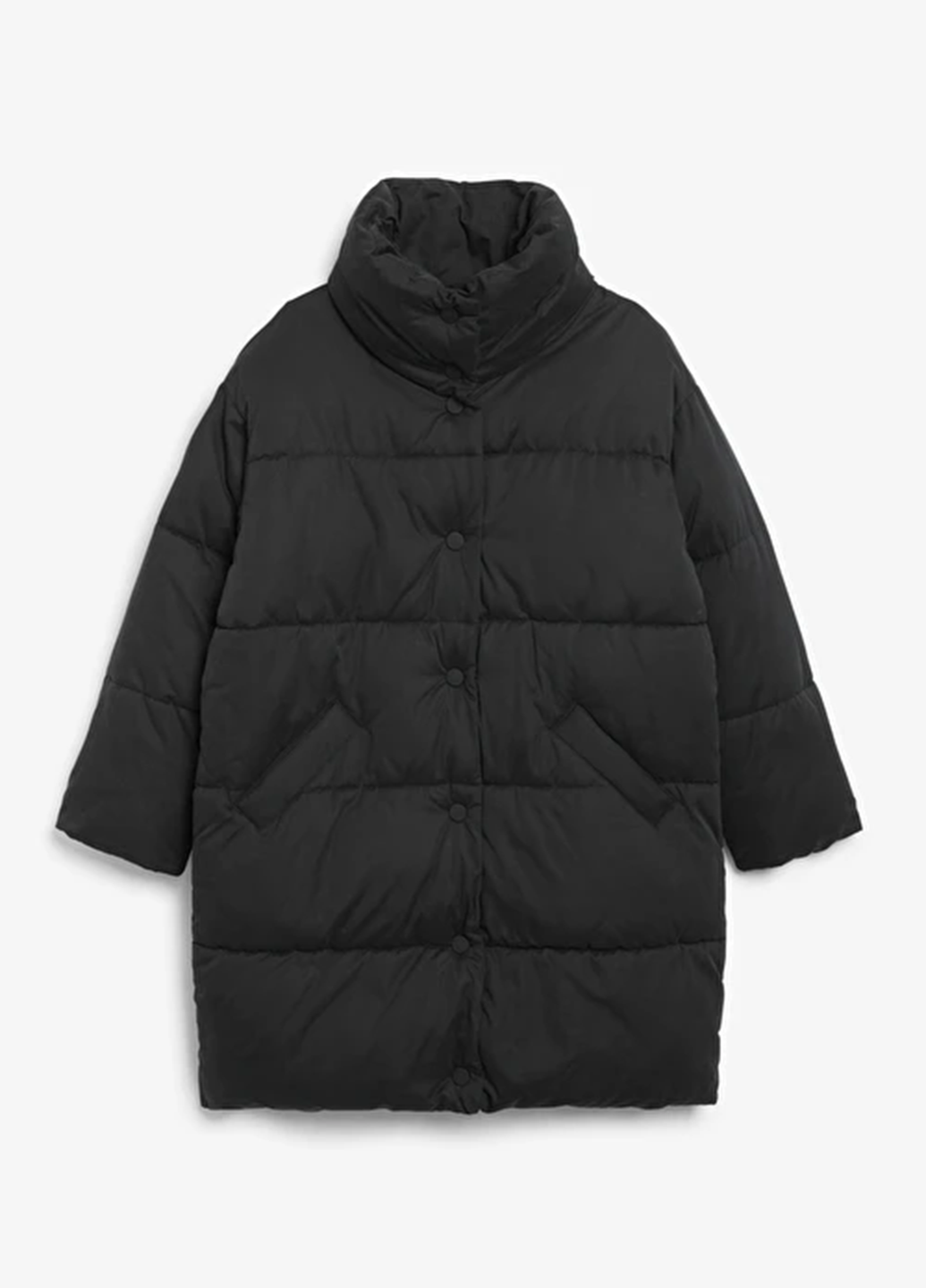 Чорна зимня куртка Monki